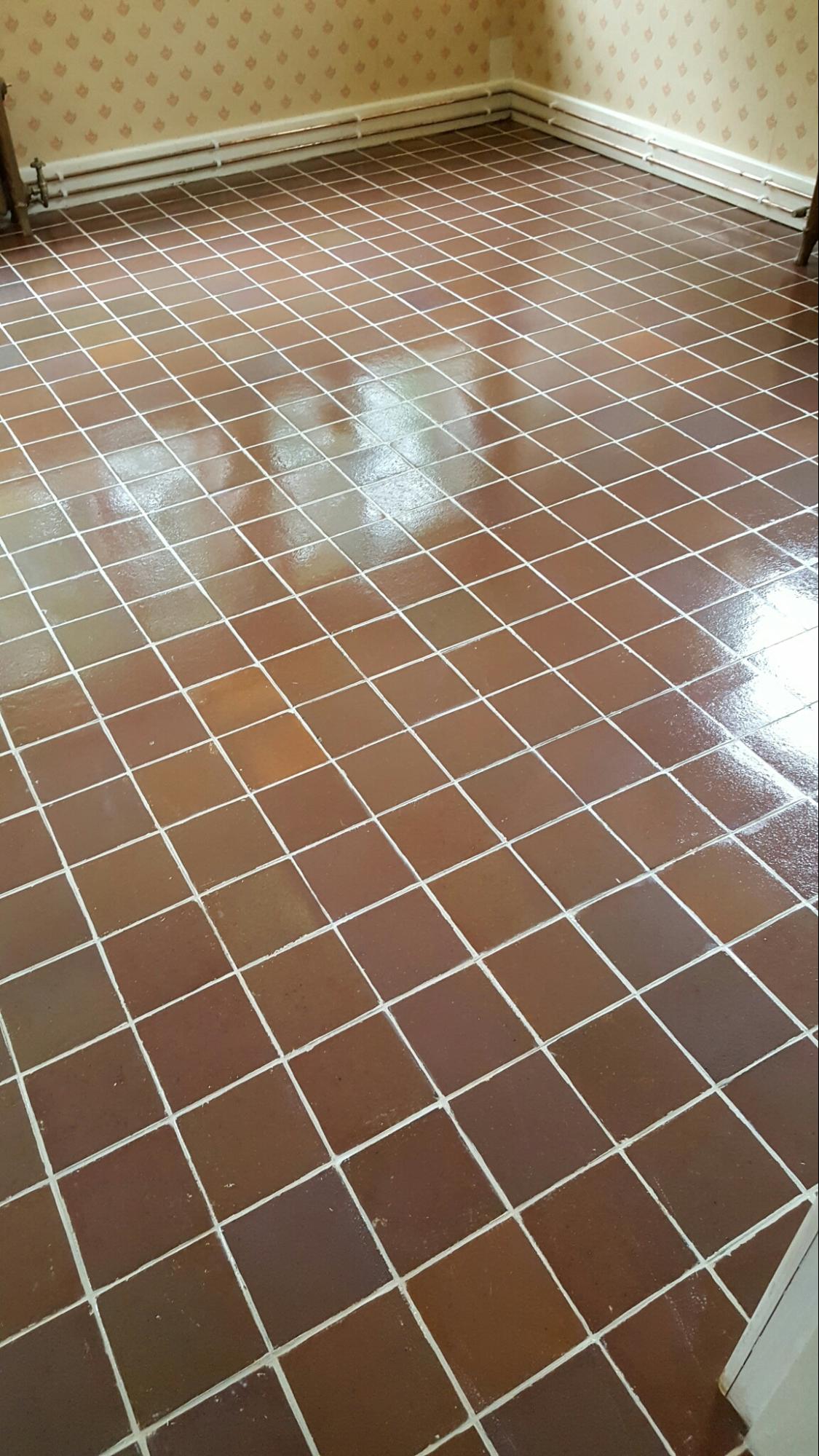 Quarry Tiles After Cleaning in Appleton