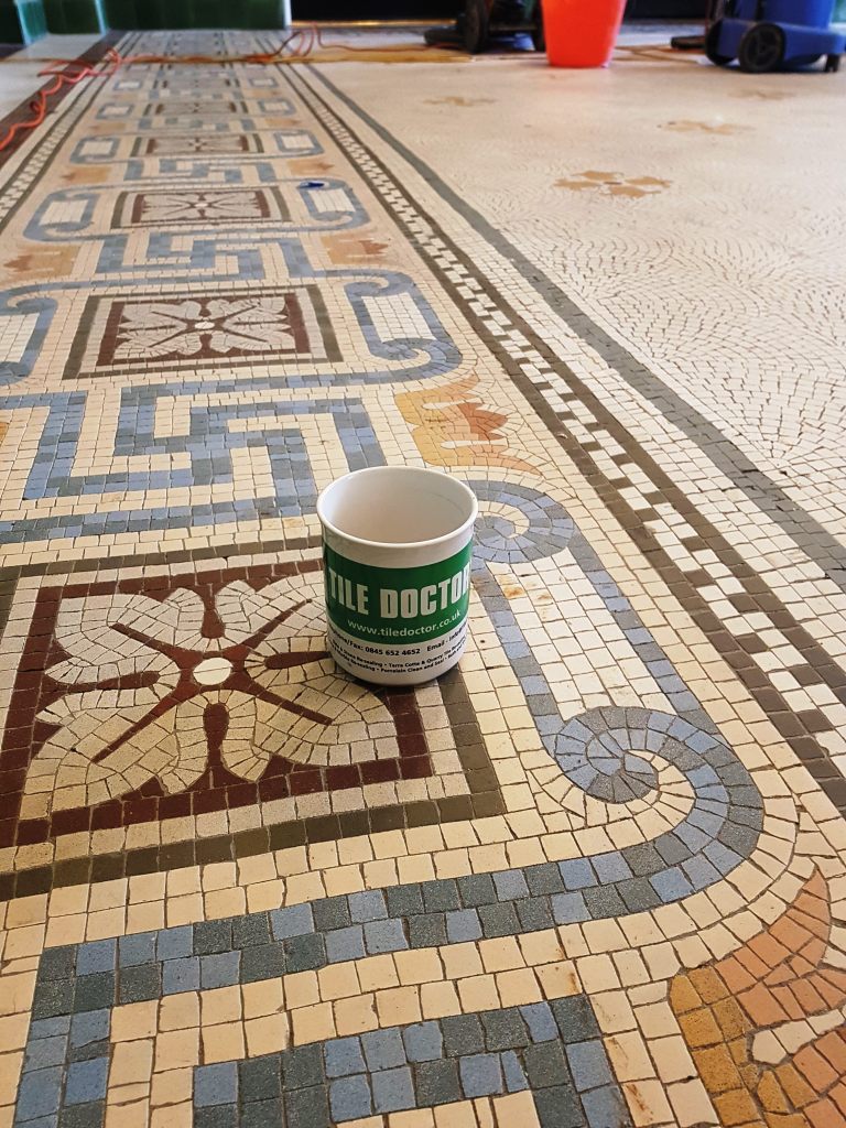 Cleaning Mosaic Flooring Warrington Treasury Building