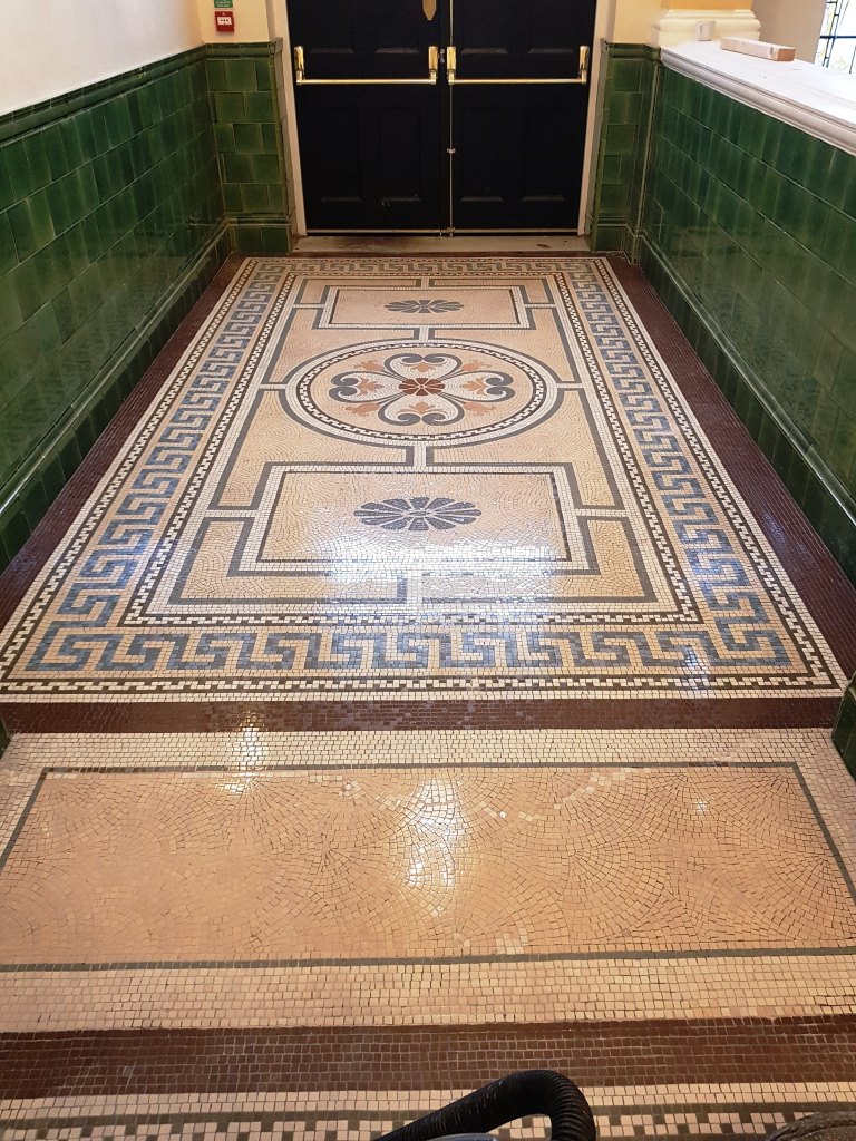 Polishing Mosaic Flooring Warrington Treasury Building