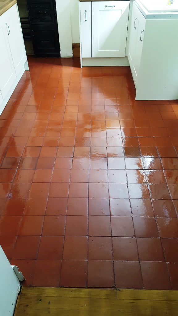 Quarry tiled floor Chester After Cleaning