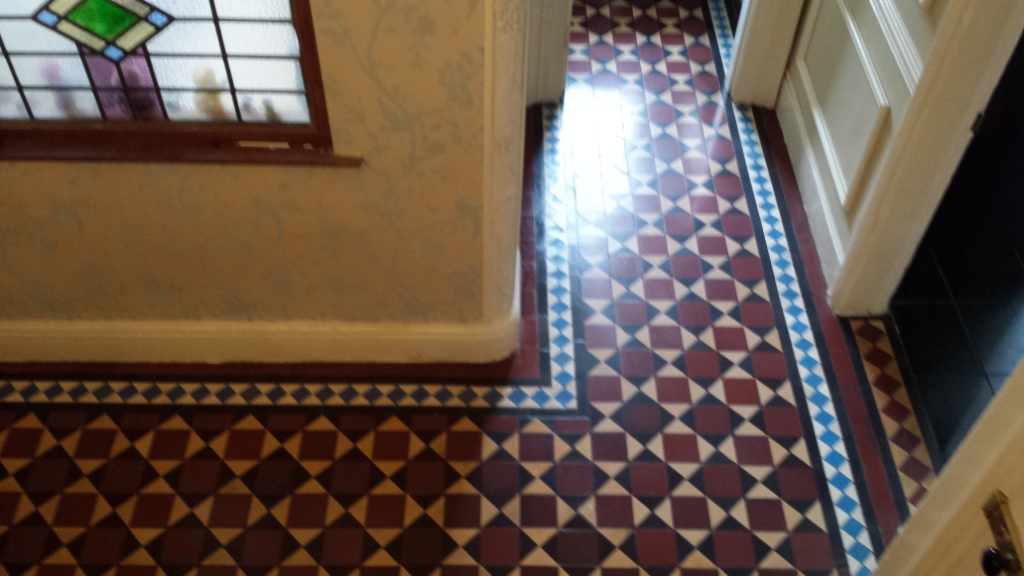 Victorian Tiled Floor After Cleaning Warrington