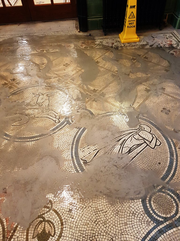 Burnishing Mosaic Flooring Warrington Treasury Building