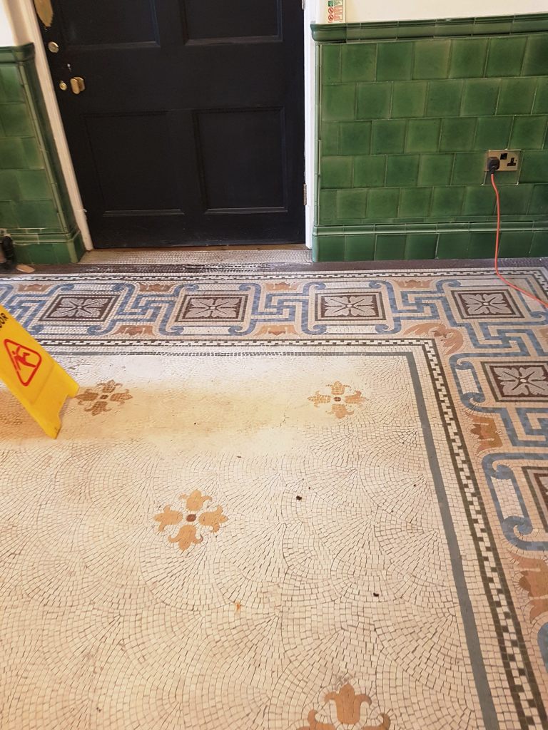 Cleaning Mosaic Flooring Warrington Treasury Building